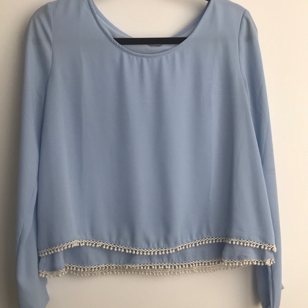 Sky blue blouse